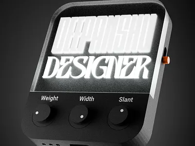 3D Model of a Concept Screen 3d