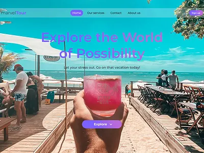 MarvelTour app design design marveltour positive concept tourism tourist ui uiux user interface ux web web application website