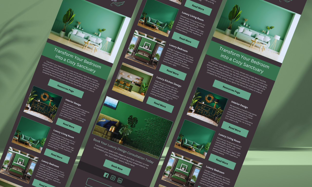 Elegant Email Templates for RALPH DECOR advertisingdesign brandmarketing creativedirection digitalmarketing ecommercedesign emailautomation emailcampaign emaildesign emailmarketing emailtemplate klaviyodesign mailchimptemplate marketingdesign newsletterdesign responsivedesign socialmediamarketing typographydesign uiux visualcommunication webdesign