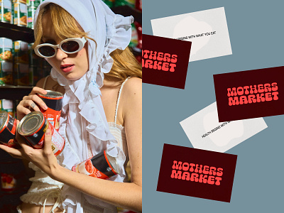 Mothers Market branding business card design food healthy identity illustration logo mothers market