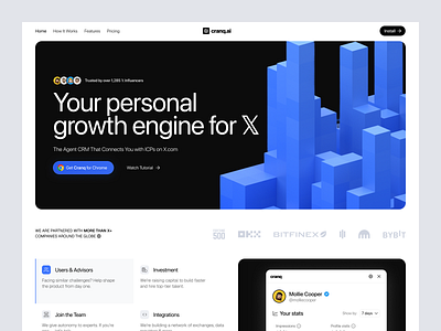 chrome extension branding design hero ui ux