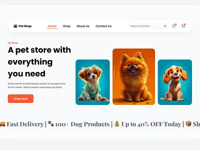 Animal Shelter | Pet Adoption Website animal shelter pet adoption website ui