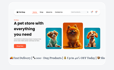 Animal Shelter | Pet Adoption Website animal shelter pet adoption website ui