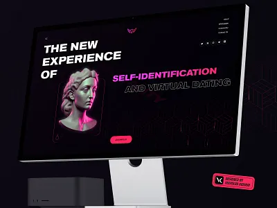 Virsonality app branding design illustration ui