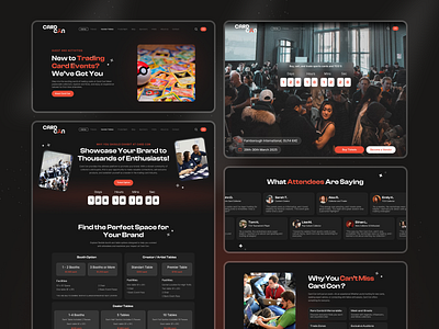 Web Design Work for Card Con card con coloristy england event landing page event ui event ux event website f1 ferrari lewis hamilton london pokemon trading card trading card event trading card website ui design uk landing page ux design