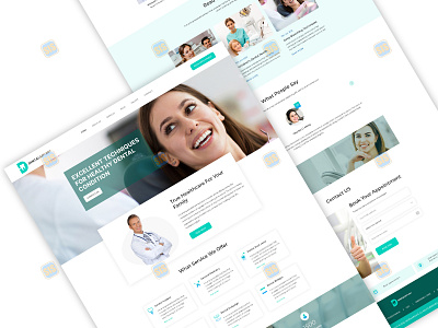 Dental Website Landing Page Design - Dental Implant brand branding clinic cosmeticdentistry dental dentist design happyteeth healthyliving healthyteeth landingpage oralhealth oralhygiene orthodontics responsive toothhealth website