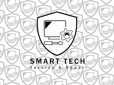 Logo for tech repair banner branding design logo marketing