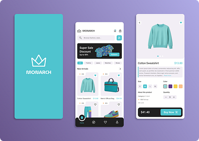 Ecommerce Fashion App UI Design animation branding ecommerce app experience fashion app graphic design homepage interface logo mens fashion mobile app mockup product page splash screen tshirt typography ui ui design ux design vizora