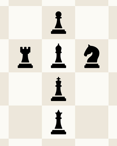 Chess pieces icons added chess chess icons icons illustration symbols ui icons