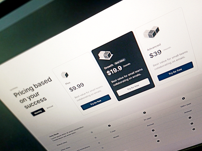 Pricing components - WIP design ui ux web website