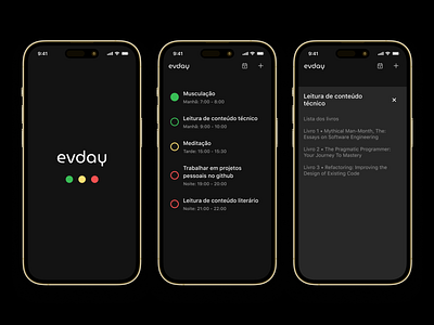 Evday android ios mobile ui ux