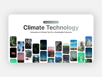 Climate Technology - Modern Proposal Deck ai airbnb apple apple keynote bento bento card google slides investor deck layout minimal modern modern ui pitch deck powerpoint presentation presentation design redesign saas sales deck tesla