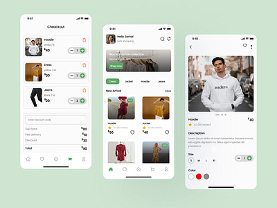 Clothes shopping app design cloth detail product ecomerce ecomerce app fashion figma home page ios mobile app online shop product design product detail shopping app store ui uiux ux women