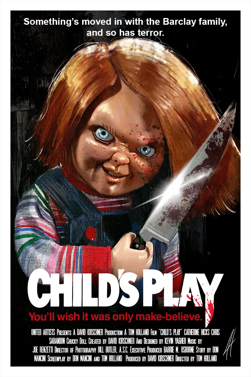 Chucky illustration painting
