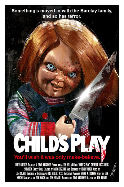 Chucky illustration painting