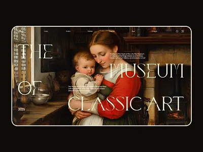 Museum Art Gallery art design gallery minimalism museum ui музей