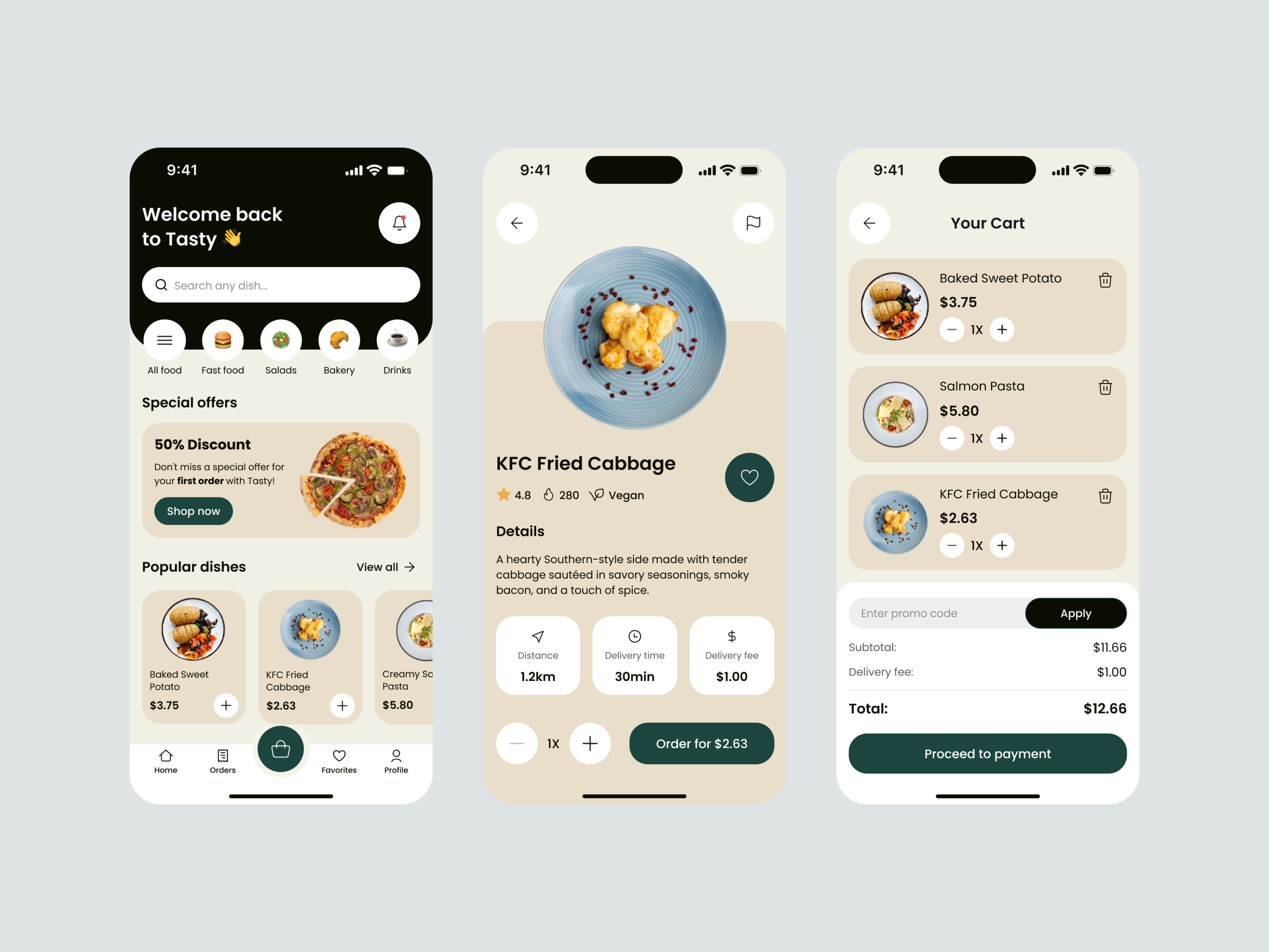 Food Delivery App Design daily ui design ui ux