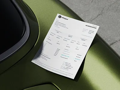 Invoice design for eShipper clean invoice data delivery invoice invoicing logistic receipt report ui