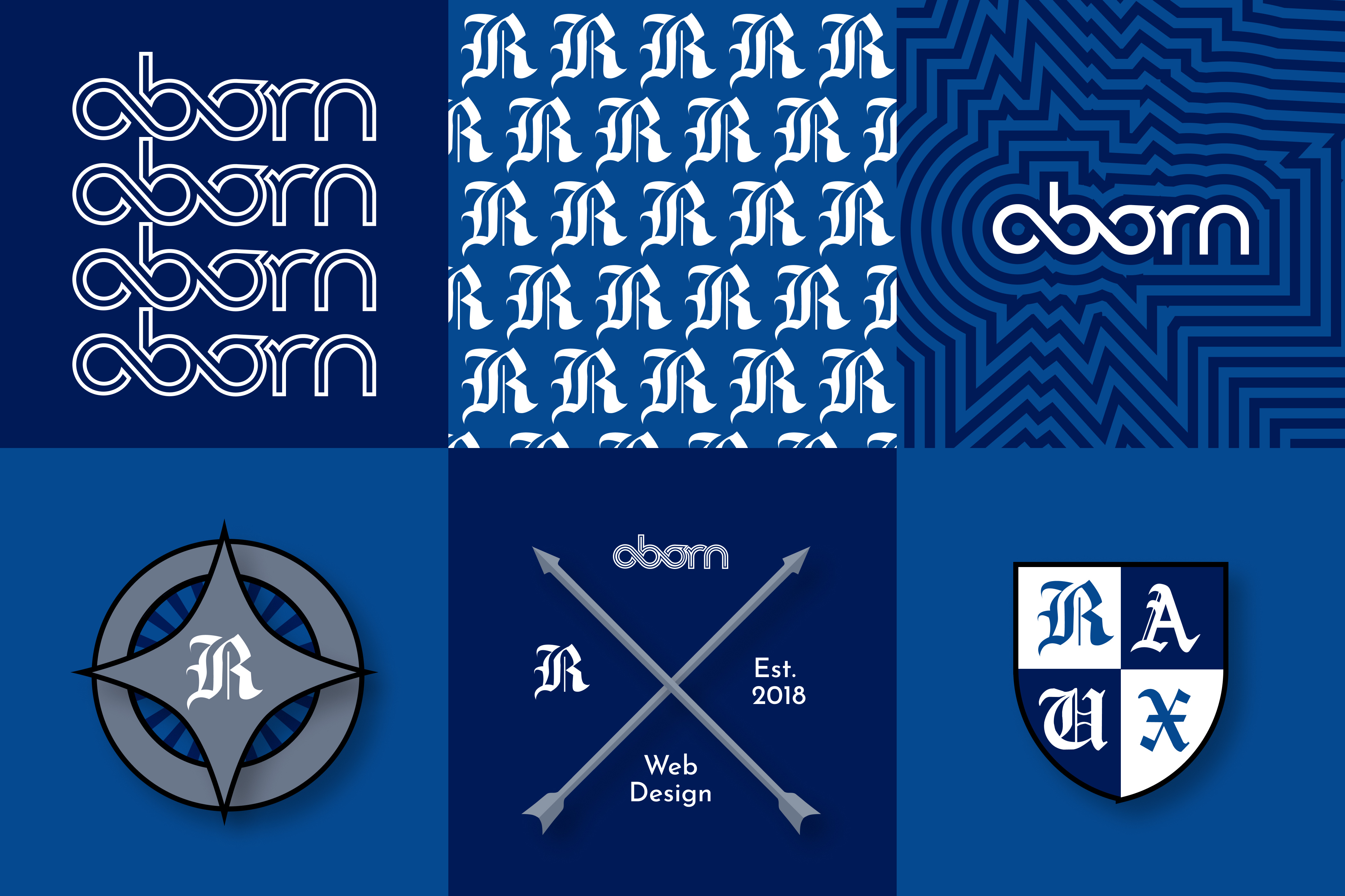 Aborn Web Design Logos branding design graphic design illustration logo typography ui ui design vector