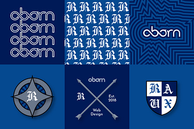 Aborn Web Design Logos branding design graphic design illustration logo typography ui ui design vector
