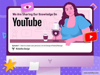 Nickelfox YouTube agency app brand branding design illustration intro knowledge nickelfox promotion share startup trending ui ux video youtube youtube channel youtuber