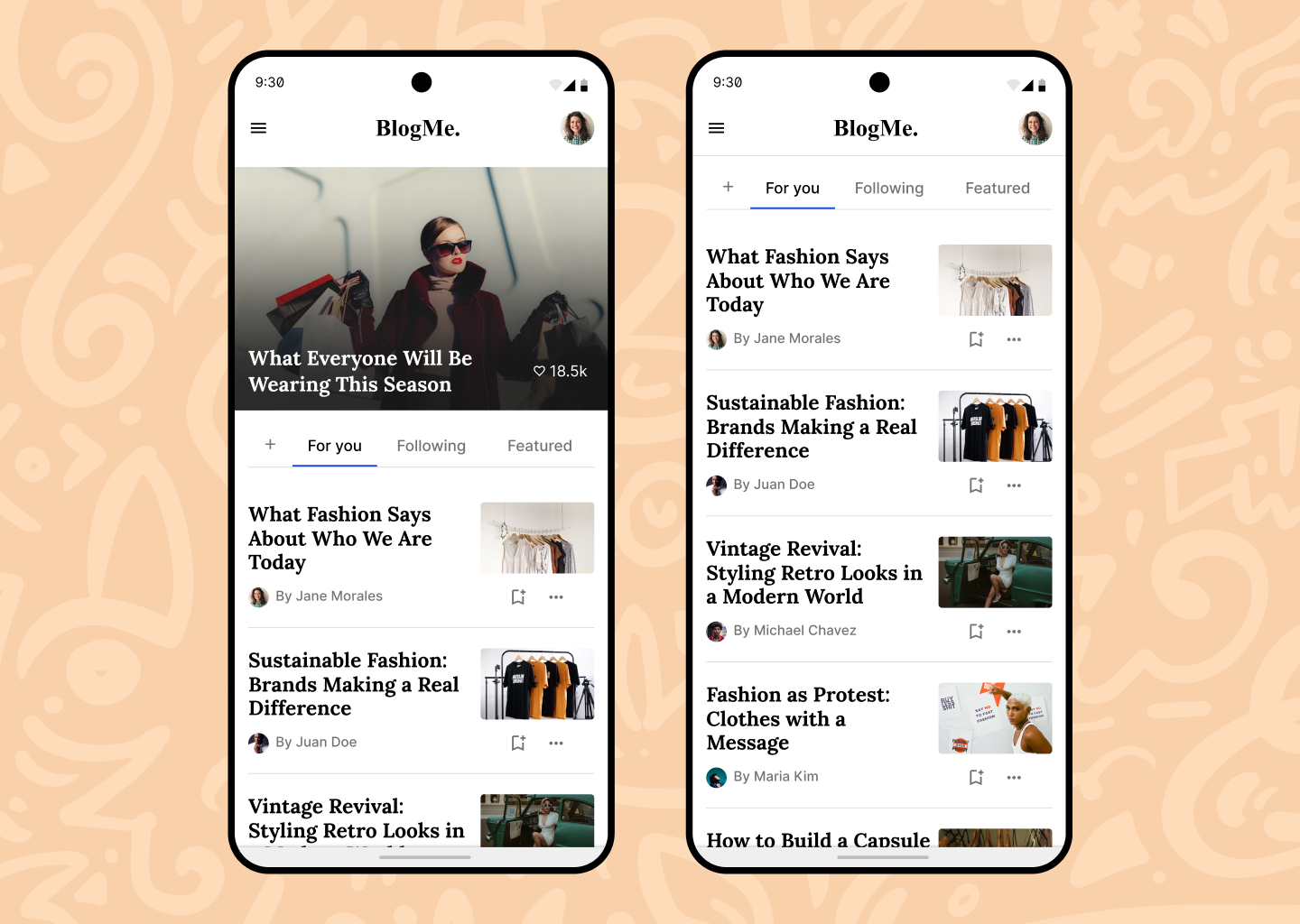 #DailyUI - Blog post blogpost dailyui mobile app ui