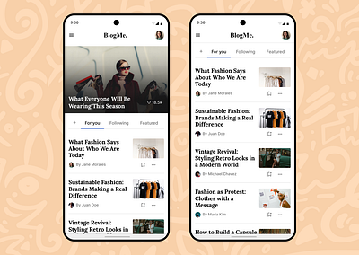 #DailyUI - Blog post blogpost dailyui mobile app ui