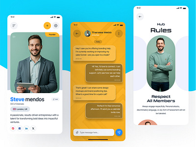 Professional Connection App animation branding graphic design