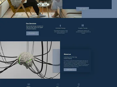 Mental Health Clinic – Landing Page UI branding landingpage ui webdesign
