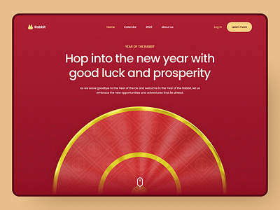 Chinese New Year Landing Page 2023 3d 3d icon 3d illustration character chinese chinese new year 2023 cny design gong xi fa cai home page illustration landing page new year rabbit red website year of year of rabbit