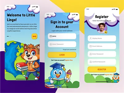 Children Learning App 3d branding graphic design motion graphics