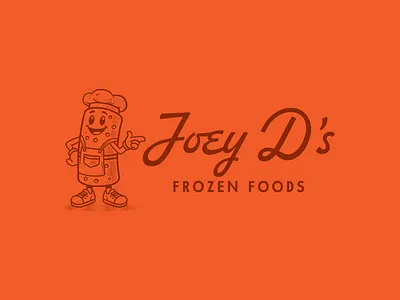 Joey D's Frozen Foods branding campfireandco design graphic design illustration logo richmond vector