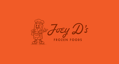Joey D's Frozen Foods branding campfireandco design graphic design illustration logo richmond vector