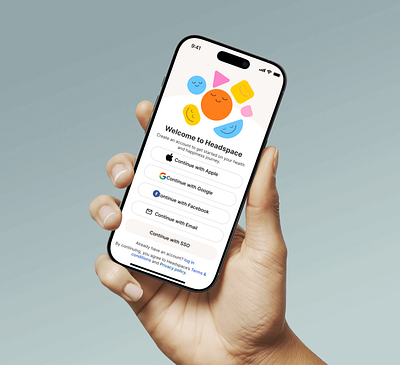 Welcome to Headspace – Calm & Minimal Onboarding UI branding ui