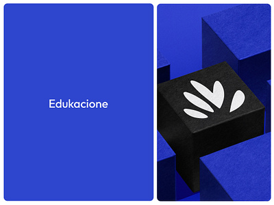 Edukacione - Visual Identity for Children's Education V2 blue branding children design design art designer education flower graphic design hand identity illustration kids learning logo logodesign logos pastal ui