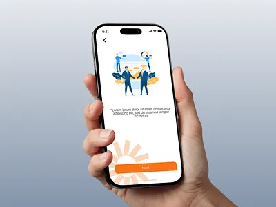 Clean Intro Screen – Inspired UI Concept ui