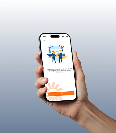 Clean Intro Screen – Inspired UI Concept ui