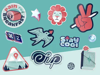 Personal Brand Stickers - 1 art design digital art illustration illustrator personal brand procreate sticker