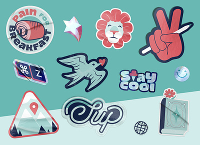 Personal Brand Stickers - 1 art design digital art illustration illustrator personal brand procreate sticker