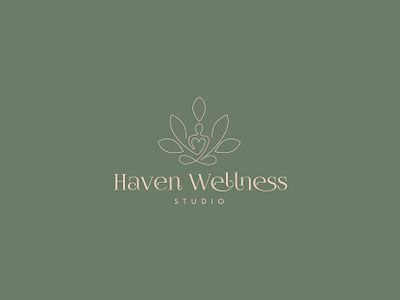 LOGO DESIGN - HAVEN WELLNESS branding custom design fitness graphic design graphics haven illustration logo luxury ui ux vector wellness