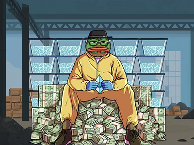 Breaking Bad Illustrative Animation animation breakingbad characterdesign crypto design fan illustration heisenberg illustration landing meme coin web x