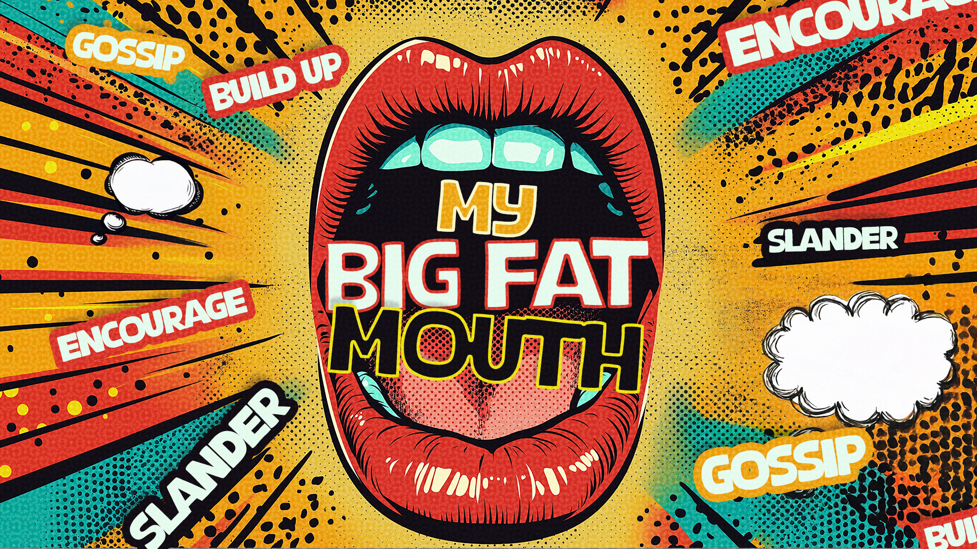 My Big Fat Mouth - Sermon Series branding church graphics design graphic design illustration logo sermon series vector