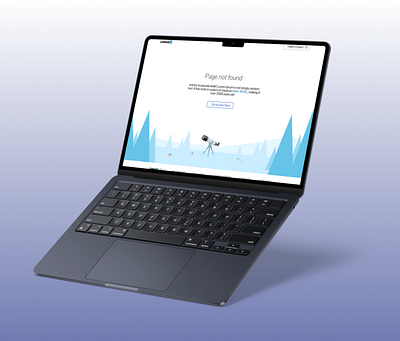 LinkedIn-Inspired 404 Page – Desktop UI