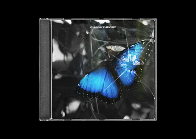 Chaos Theory - CD Album Cover Design album album cover artist for hire butterfly cd artwork cd cover art cd packaging creative design designer for hire graphic design merchandise mock up design mockup music nature photo editing photography textures typography