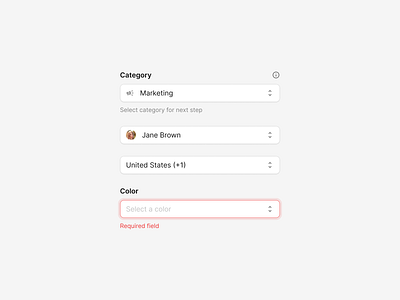 Select Fields design system field fields figma form input select select field text field ui ui kit uikit ux wireframe