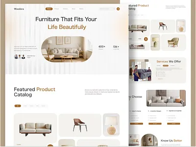 Furniture Website e commerce furniture furniture detail product page furniture landing page furniture website furniture website design home decor landing page design minimal modern product details product page single product details single product page uiux web design website design wood product