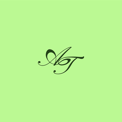 'A+T' Monogram branding design graphic design illustration logo typography vector