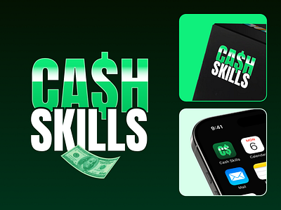 Logo design • Cash Skills digital product graphic design logo