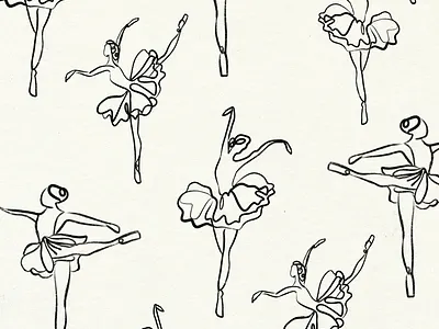 Flower Ballerina Illustration ballerina ballerina branding ballerina illustration florist brand flower illustration flowers
