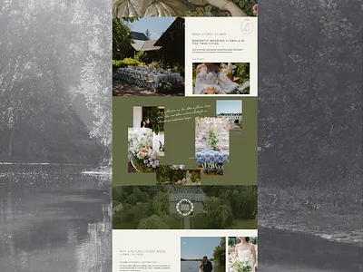 Luxury Florist Website chic branding elevated branding florist branding flower brand flower logo french brand french cottage chic high end luxury branding